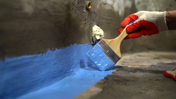 Commercial Vapor Barrier Installation project at a Centerpoint, IN business property by SJ Waterproofing Pros