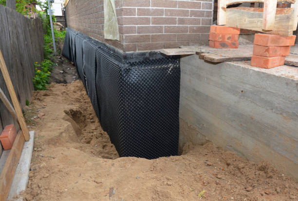 SJ Waterproofing Pros technician performing targeted Vapor Barrier Installation assessment in Centerpoint, IN